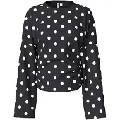 Pieces Top A Maniche Lunghe | Nero | L
