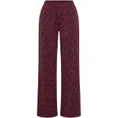 s.Oliver Pantaloncini da pigiama bordeaux / nero