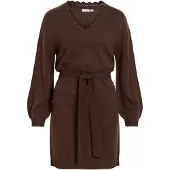 Vila Vinoa Maniche Lunghe Vestito A Maglia