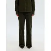 Selected Pantaloni In Velluto Donne Verde 25