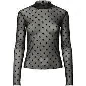 Pieces Top A Maniche Lunghe | Nero | L