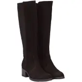 Wonders per donna. G-6260 Stivali in Pelle Charme nero (38), 3 a 5cm, Camoscio, Cerniera, Casual