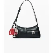 Desigual , Borsa piccola effetto pelle, Donna, Poliuretano, Nero, U
