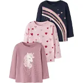 Name it Maglietta 'NMFNia' blu scuro / rosa / rosé