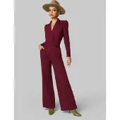 Madnezz House Tuta jumpsuit rosso vino