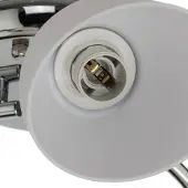 Milagro Lighting Plafoniera Portos, a 3 luci, bianco/cromo, metallo, Ø 54 cm