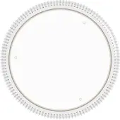 Eglo Plafoniera LED MONTEDORO, trasparente/bianco, Ø 40 cm, CCT