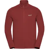 Jack Wolfskin Litestride Fullzip Giacca in pile Uomo (3XL, rosso)