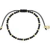 Glanzstücke Braccialetto giallo oro / nero