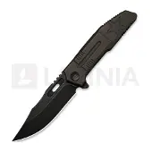 We Knife Coltello pieghevole Barracks, Bronze Titanium, Black Stonewash