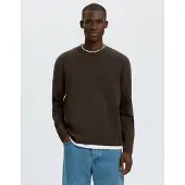 Selected Pullover Uomini Marrone XXL