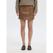 Selected Minigonna Donne Marrone 40