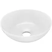 vidaXL Washbeasin Round Keramikmatte Weiß