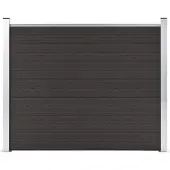 vidaXL -Zauntafel 180x146 cm HKC Schwarz