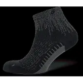 Asics Performance Run Sock Quarter Calze da running (35-38, nero)
