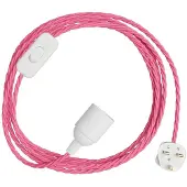 Creative Cables Portalampada Con Cavo Snakebis Twisted E14