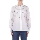 Pinko Camicia Carley in cotone con strass