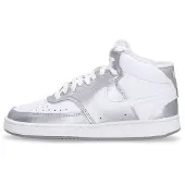 Nike Scarpa Bassa Donna Wmns Court Vision Mid White/metallic Silver