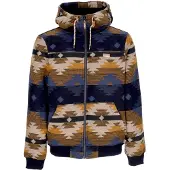 Iriedaily Giubbotto Uomo Santania Hood Jacket Blue Sand