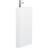 MOB-IN Lavabo angolare SORRENTO su gambe con rubinetto nero