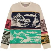 DEDICATED Sweater Mora Retro Ski Blocks Maglione Uomo (XXL, variopinto)