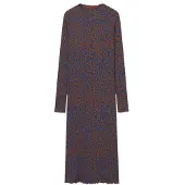 DEDICATED Women's Rib Dress Lofta Abito Donna (XS, grigio)