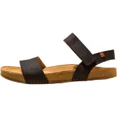 El naturalista per uomo. 257901101005_001 Sandali in pelle N5790 Balance neri (46), Nero, Basso, 1 a 3 cm, Velcro, Casual
