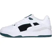 Puma Scarpa Bassa Uomo Slipstream Suede Fs White/black/varsity Green