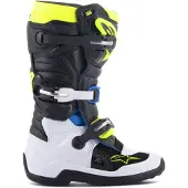 Alpinestars Stivali Tech 7S Ragazzo Black Enamel Blue Yellow Fluo