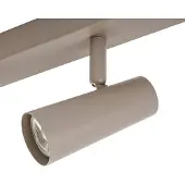 LINDBY Faretto da soffitto Iluna, a 6 luci, marrone caffè, GU10