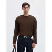 Selected Maglietta A Maniche Lunghe Uomini Marrone L