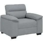 vidaXL Poltrona Grigio chiaro 100x81x84 cm Tessuto