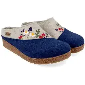 Haflinger Women's Grizzly Bienenglück Pantofole Donna (42, blu)