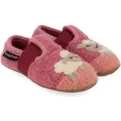 Haflinger Kid's Everest Schnucki Pantofole Bambini (25, fuchsia)
