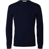 Selected Pullover A Maglia Uomini Blu XXL