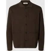 Selected Cardigan A Maglia Uomini Marrone XXL