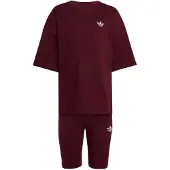 Adidas Originals Set 'CYCLING SHORTS TEE' rosso vino