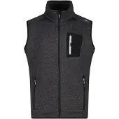 CMP Vest Jacquard Knitted Gilet in pile Uomo (46, grigio)