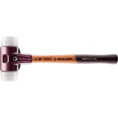 HALDER Mazza SIMPLEX soft-face con alloggiamento TE e manico in legno, Ø 80, superplastica