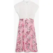 Desigual , Abito 2 in 1, Cotone, Rosso, S