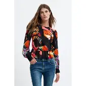 Desigual , Blusa stampata m. c. lacroix, Donna, Viscosa, S