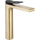 REA Rubinetto da Lavabo Soul Gold Mat Black High