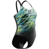 Speedo Women's Hyperboom Placement Muscleback Costume intero Donna (44, variopinto)