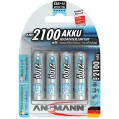 Ansmann 1x4 Batterie Ricaricabili Nimh Mignon Aa 5035052 Maxe 2100mah