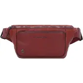 Piquadro Black Square Marsupio Vera Pelle 31 cm marrone