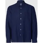 Selected Camicia A Maniche Lunghe Uomini Blu M