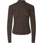 Pieces Top A Maniche Lunghe | Marrone | M