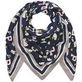 Codello Foulard crema / navy / grigio / rosso scuro
