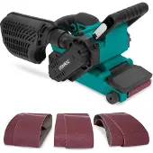Vonroc Levigatrice a nastro 710W | Incl. 6 nastri abrasivi