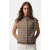 Pieces Gilet A Maglia | Marrone | L